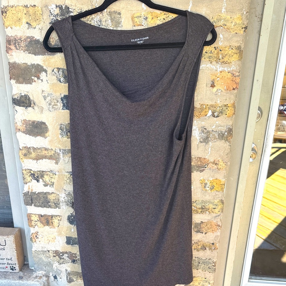 Eileen Fisher brown Sleeveless Dress, large tank